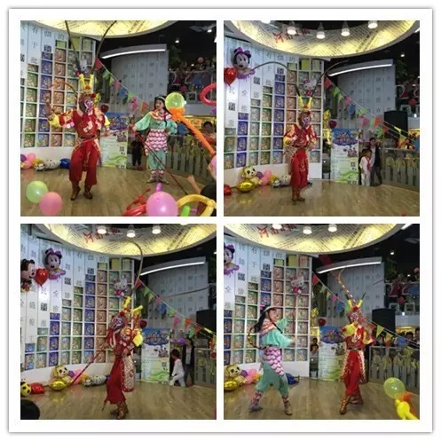 河南省豫劇院青年團演員帶來精彩的猴戲表演