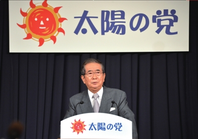 13日，日本東京，石原慎太郎召開新聞發(fā)布會，正式宣布新黨成立。圖/東方IC