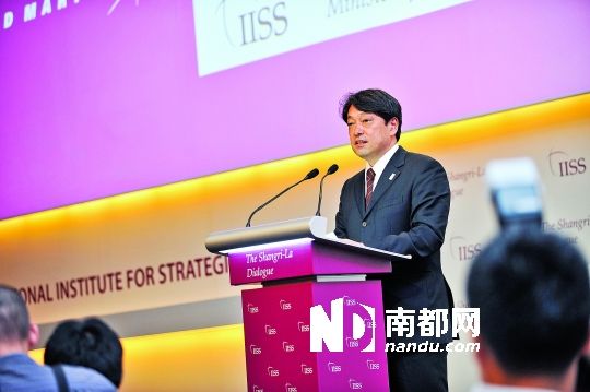 　日本防衛相小野寺五典演講。