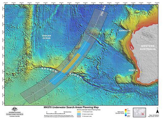 MH370調查員承認找錯地方 優先搜尋區域再次南移
