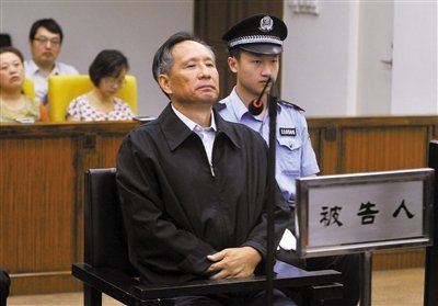 9月10日，北京市第二中級人民法院，張曙光在庭審中。
