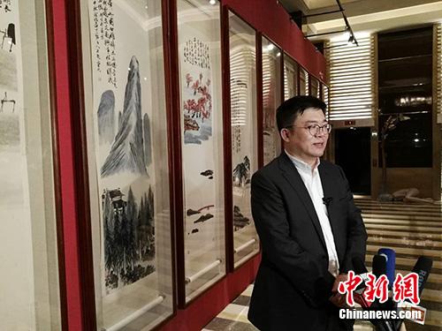 北京保利拍賣執行董事趙旭在當晚接受采訪。<a target='_blank' _fcksavedurl='http://www.chinanews.com/' _fcksavedurl='http://www.chinanews.com/' >中新網</a>記者 宋宇晟 攝 北京保利拍賣執行董事趙旭在當晚接受采訪。<a target='_blank' _fcksavedurl='http://www.chinanews.com/' _fcksavedurl='http://www.chinanews.com/' >中新網</a>記者 宋宇晟 攝