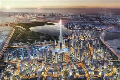 迪拜計(jì)劃修建的觀光塔示意圖。