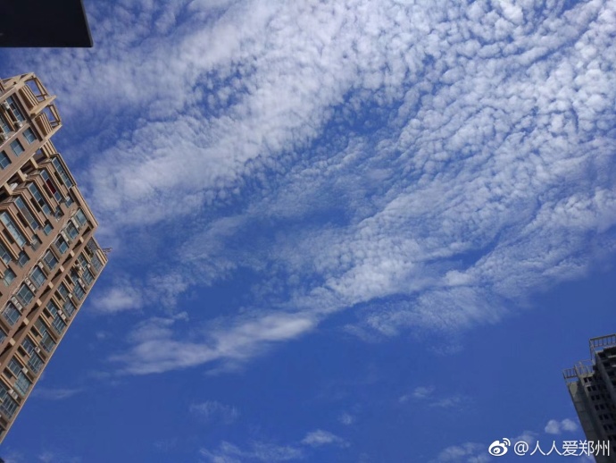 又被鄭州的藍天刷屏！隨便一拍就是手機壁紙